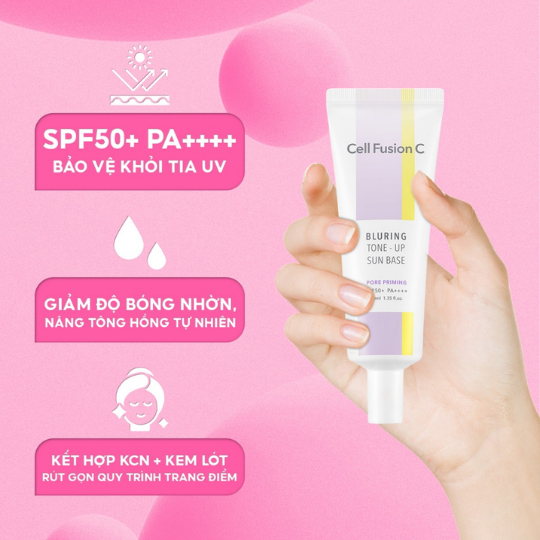 Cell Fushion C Kem Lót Hiệu Chỉnh Tone-up Sun Base