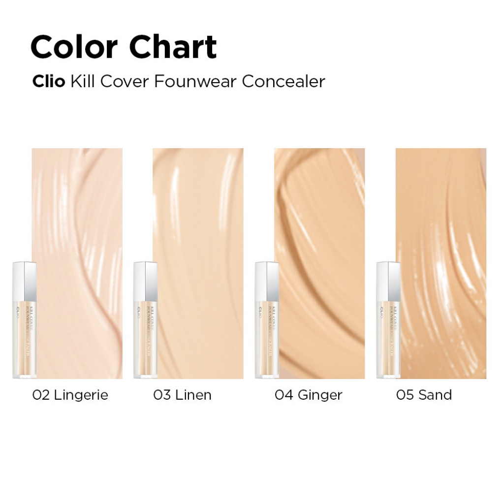 Clio Che Khuyết Điểm Kill Cover Founwear Concealer - 3-BY