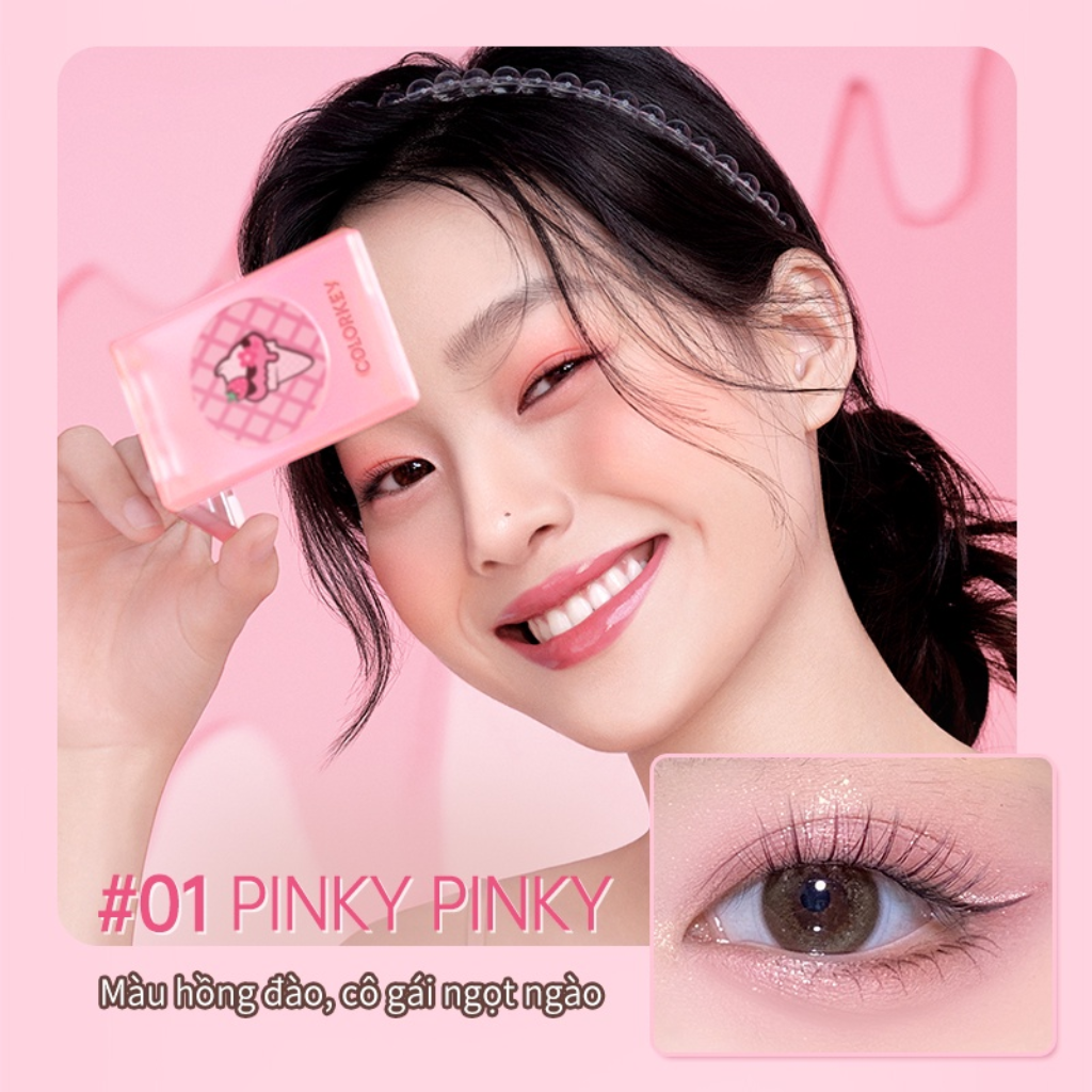 Colorkey Phấn Mắt Four Colour Eyeshadow Pink Ice Cream D/C - 03