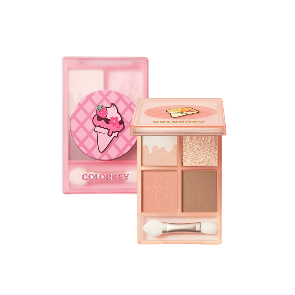 Colorkey Phấn Mắt Four Colour Eyeshadow Pink Ice Cream D/C