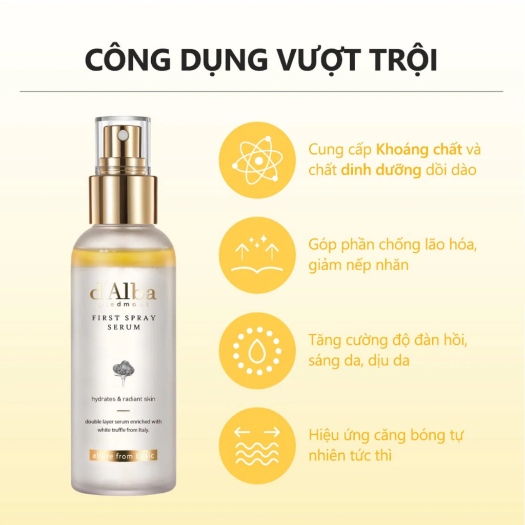 D'Alba First White Spray Serum 50ml - VÀNG