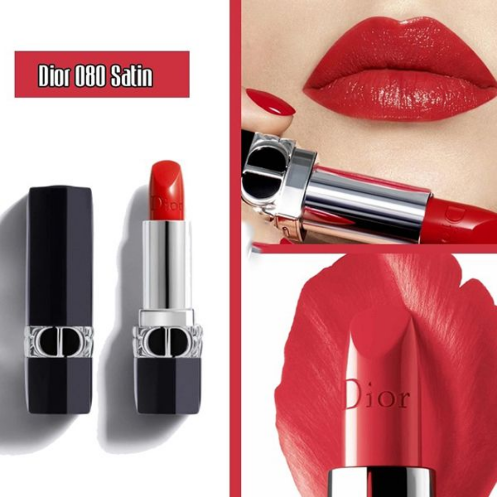 Dior Rouge Satin 080 Red Smile