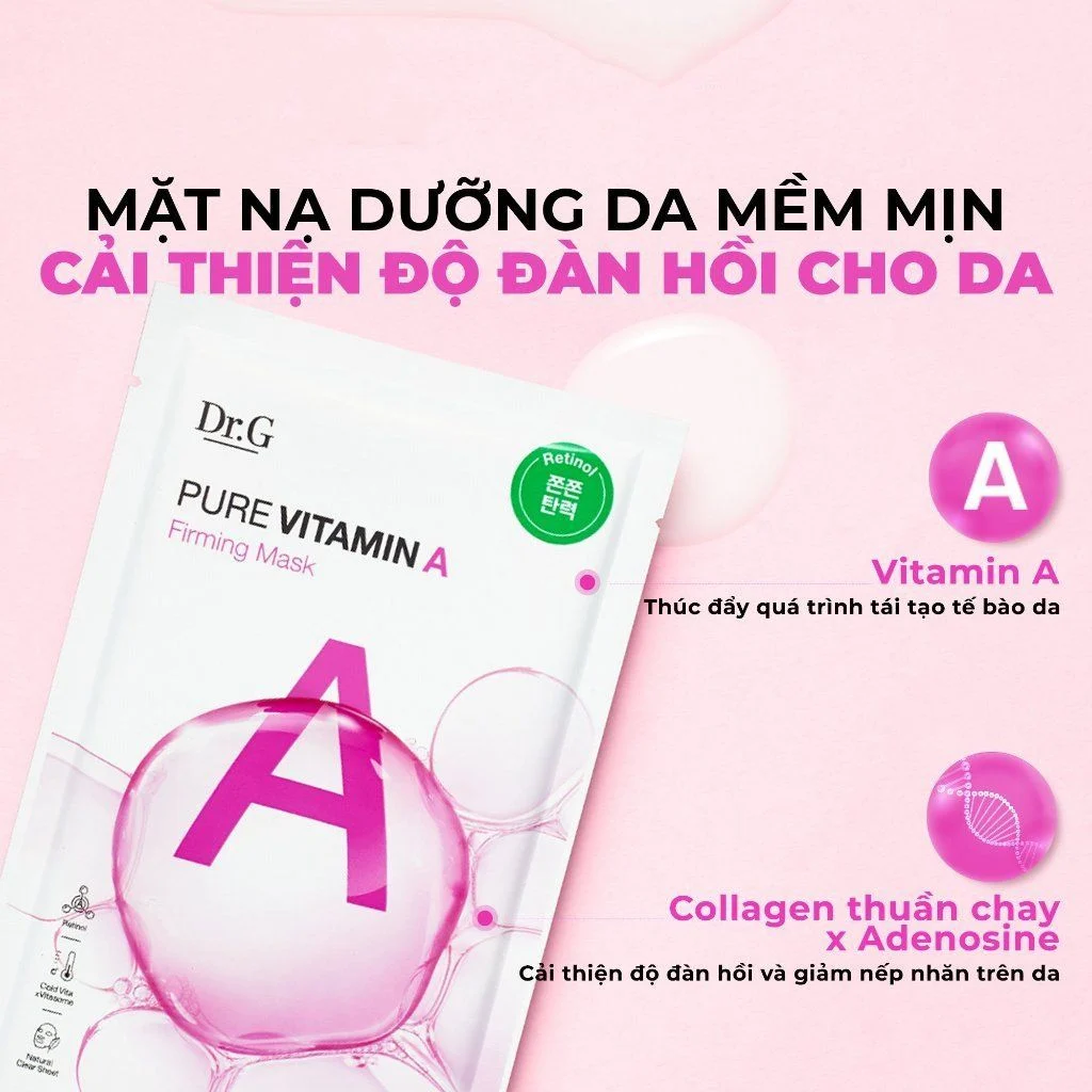 Dr.G Mặt nạ giấy Pure Vitamin A Firming Mask 23g