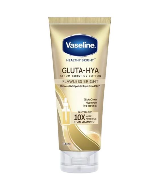 BMT - 4/2026 - Vaseline Dưỡng Thể Gluta-Hya 10X 300ml - (Vàng) Flawless Glow