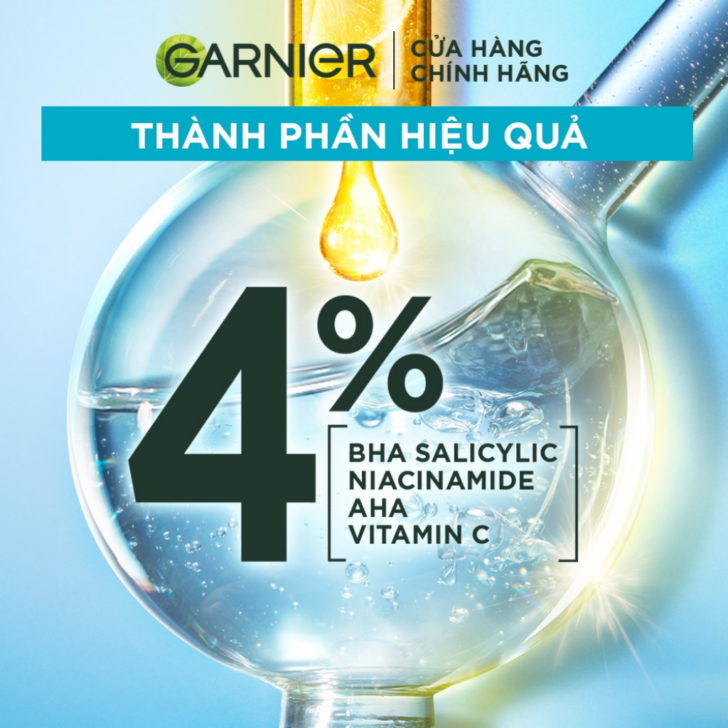 Garnier Tinh Chất Bright Complete Anti-Acnes Booster Serum 30ml