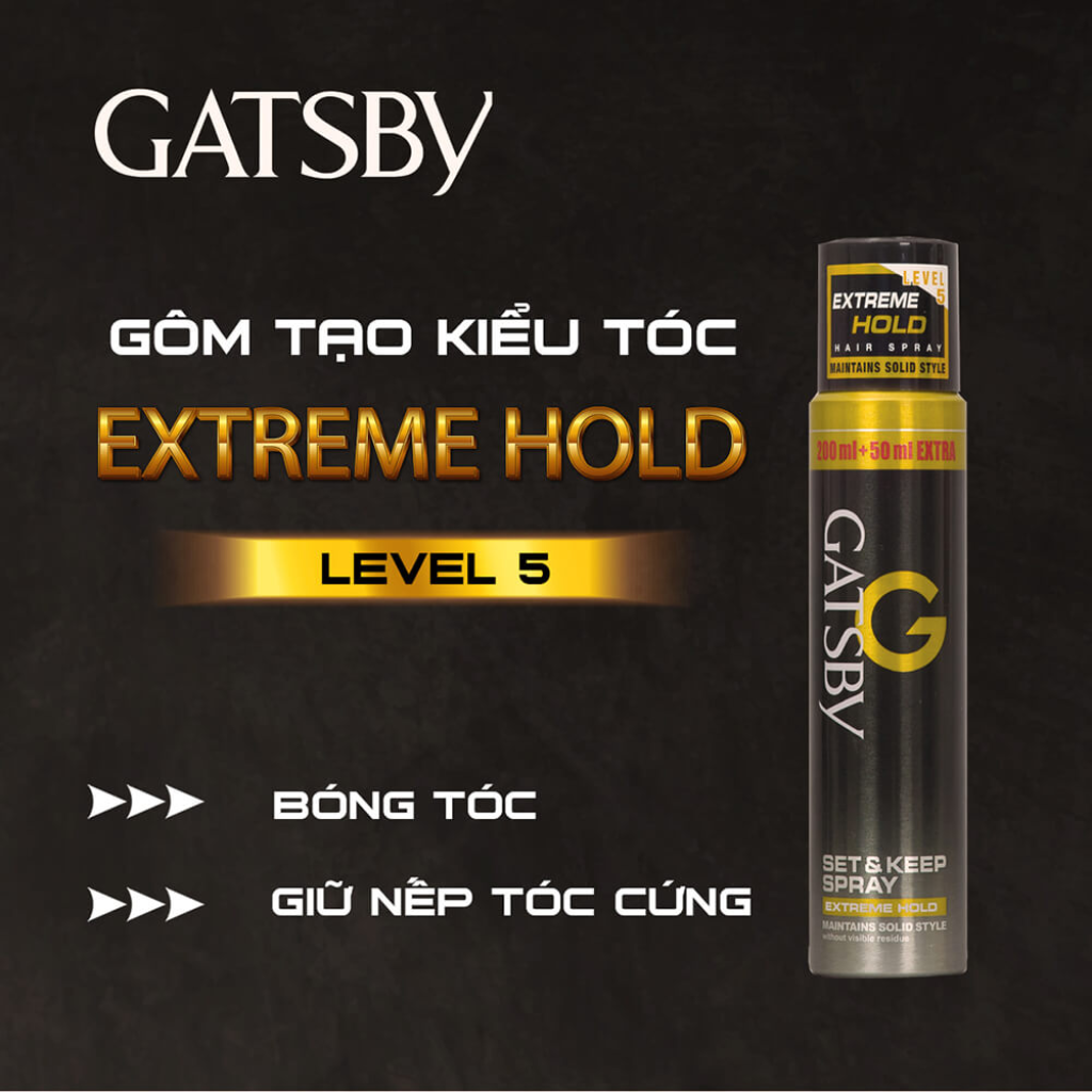 Gastby Gôm xịt tóc 250ml