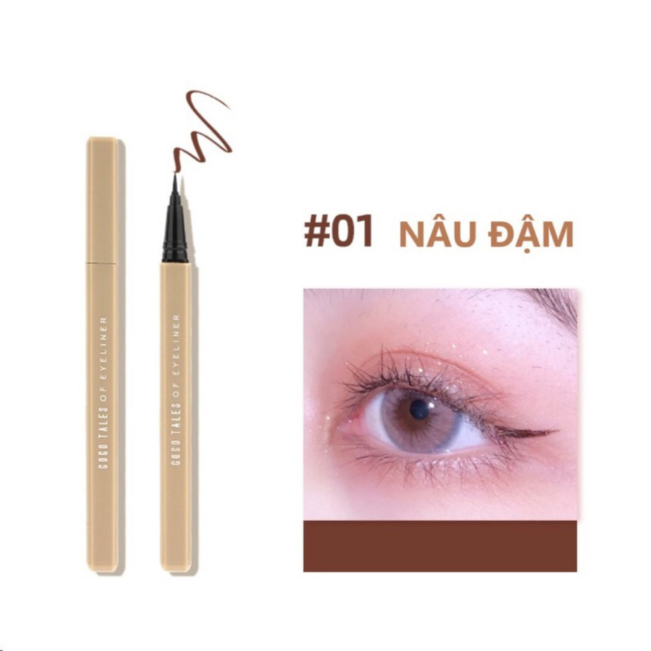 GOGO TALES Bút kẻ mắt Fine Makeup Eyeliner