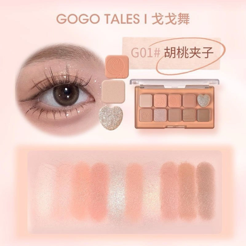 GOGO TALES Bảng Phấn Mắt 10 ô Sweet Misty  - G03