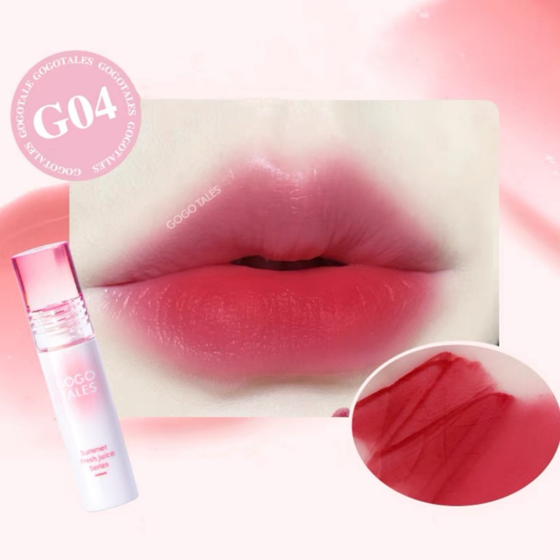 GOGO TALES Son Kem Lì Thin Transparent Water Mist Lip Glaze