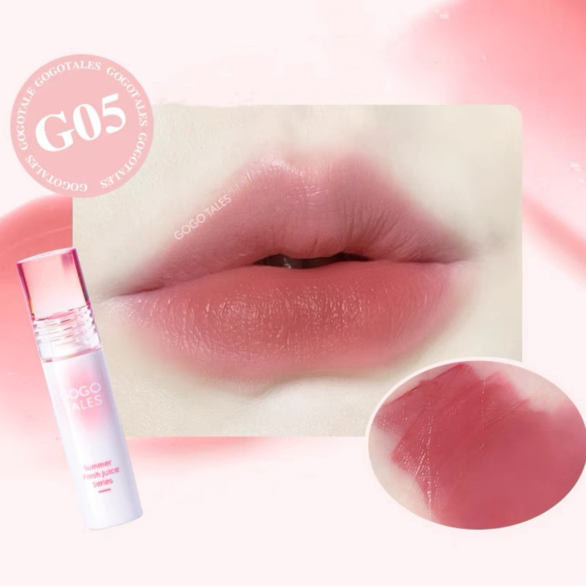 GOGO TALES Son Kem Lì Thin Transparent Water Mist Lip Glaze