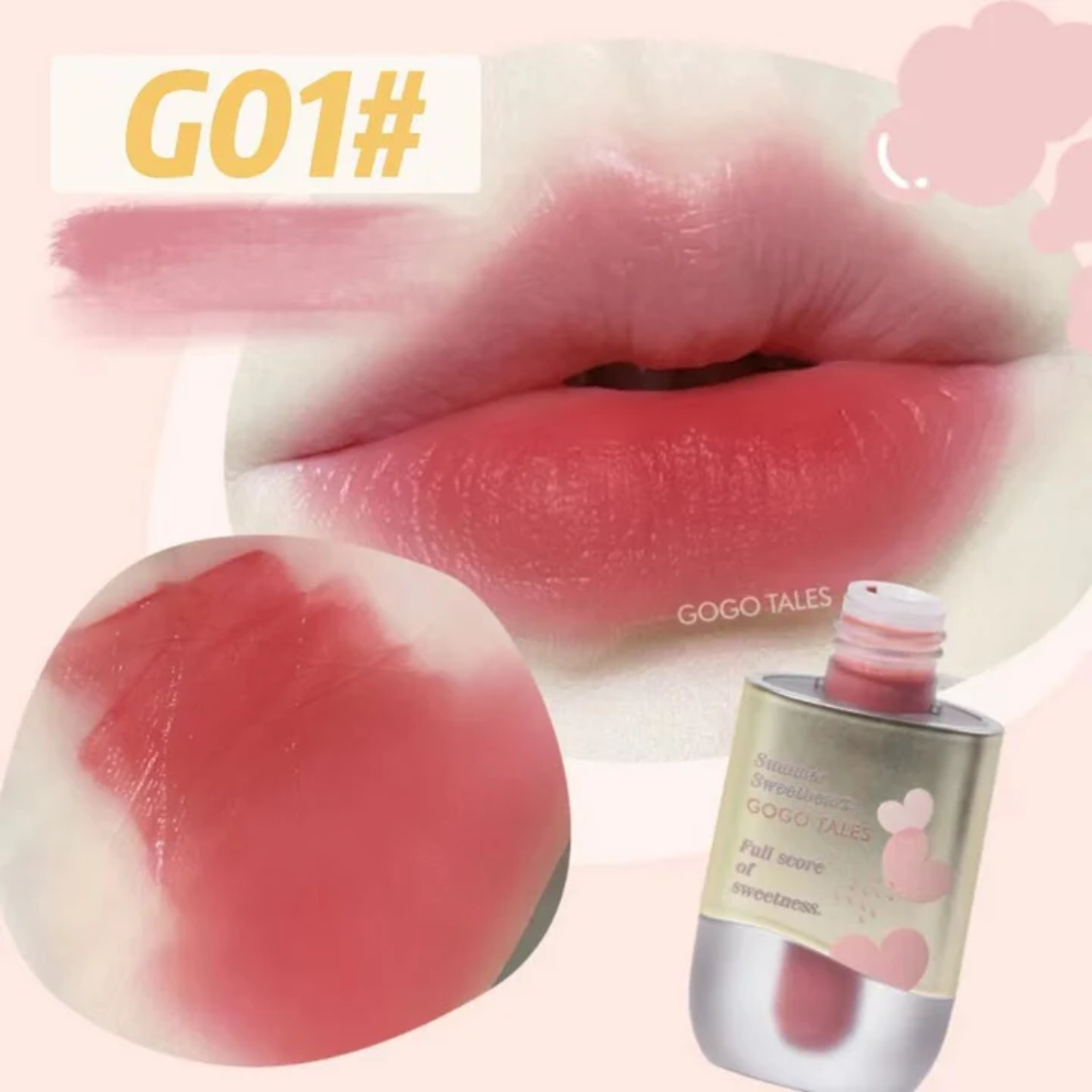 GOGO TALES Son Kem Lì Water Sensitive Light Mist Lip Glaze