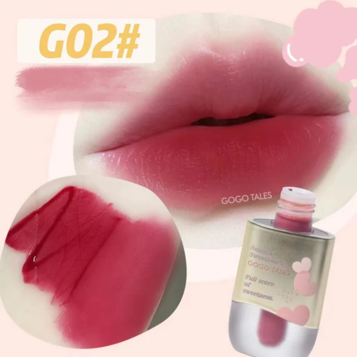GOGO TALES Son Kem Lì Water Sensitive Light Mist Lip Glaze
