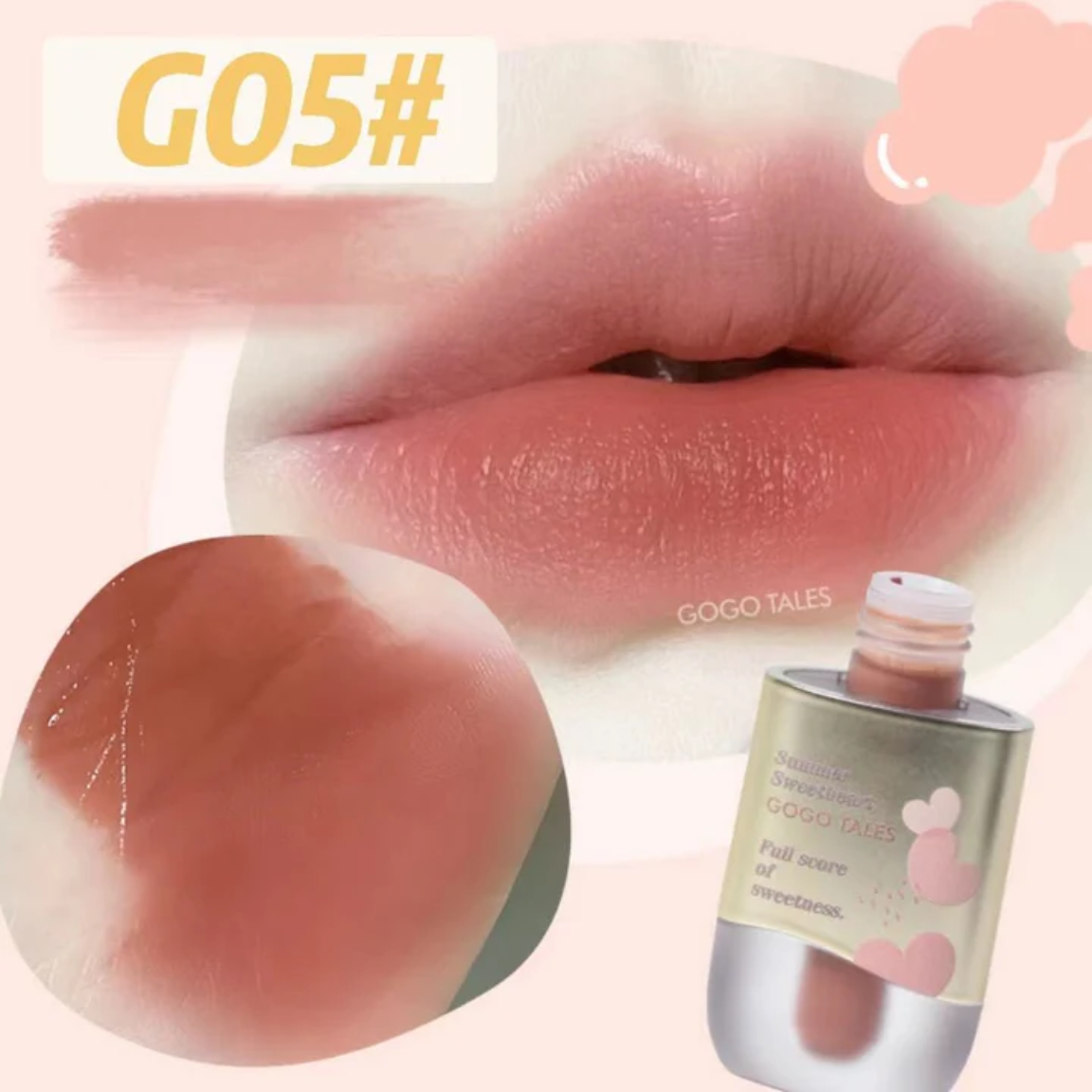 GOGO TALES Son Kem Lì Water Sensitive Light Mist Lip Glaze
