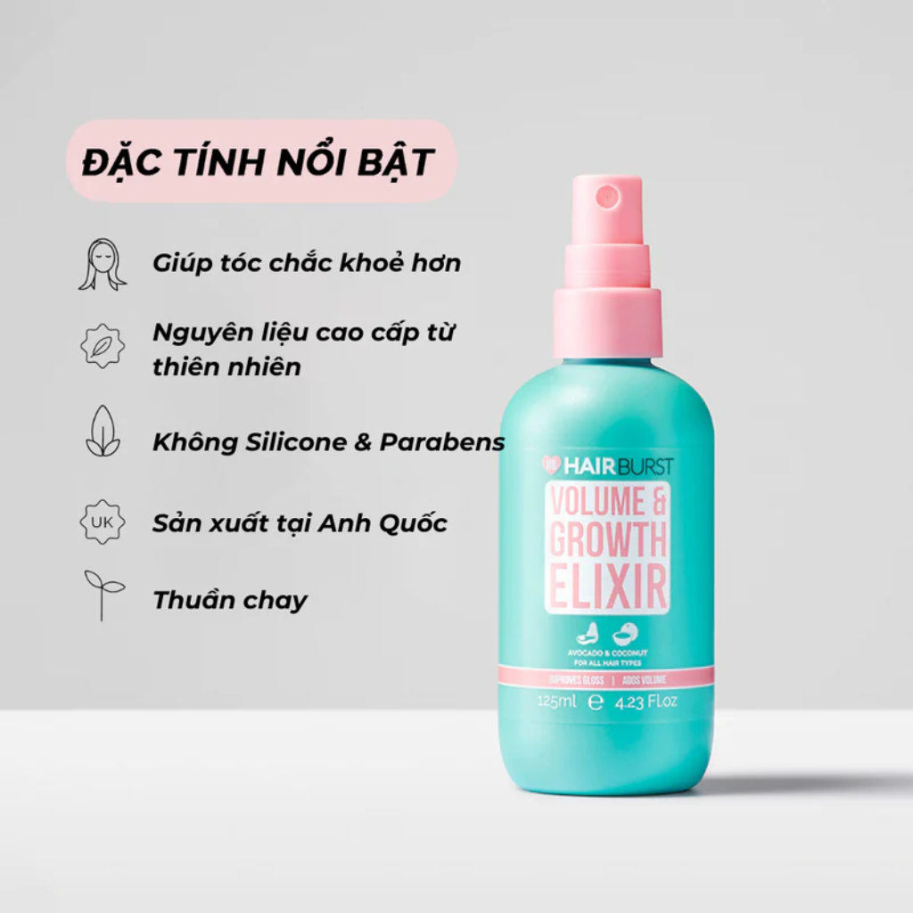 11/2024 - HairBurst xịt dưỡng tóc Volume Growth 125ml