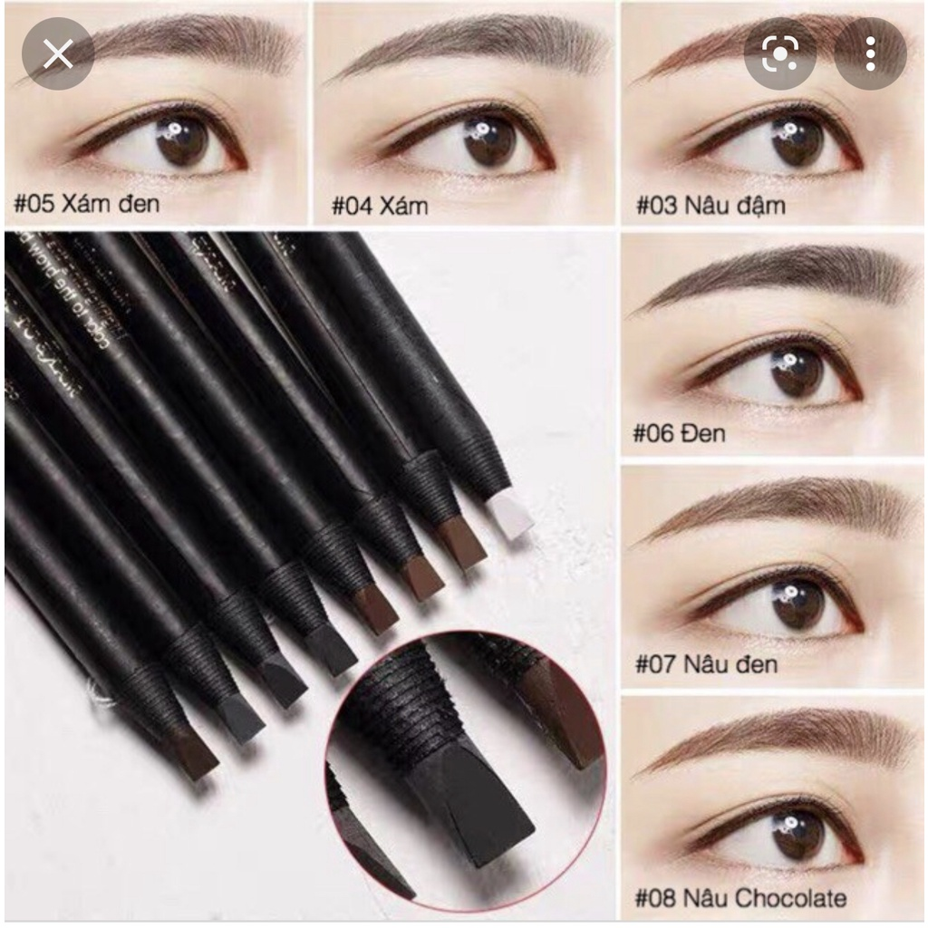 HAOZHUANG Chì Kẻ Mày Eyebrow Pencil #06 - 09