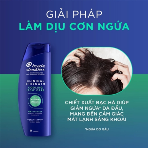 Head & Shoulders Dầu Gội Ngăn Gàu Clinical Strength 400ml - (CT)