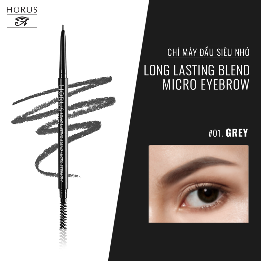 Horus Chì Mày Eye Beauty Expert Long Lasting Blend Micro Eyebrow - 02.Natural Brown