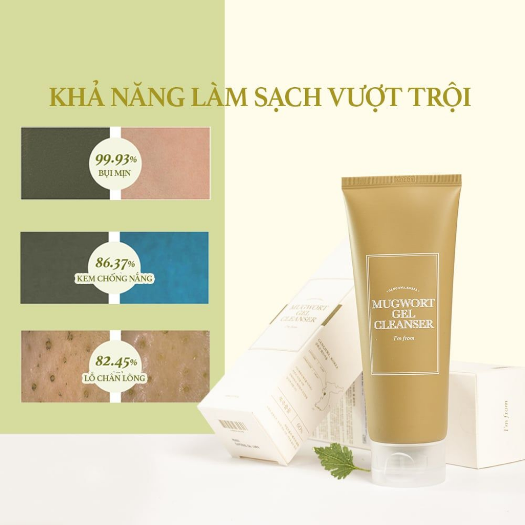 I'm From Sữa Rửa Mặt Mugwort Gel Cleanser 150ml