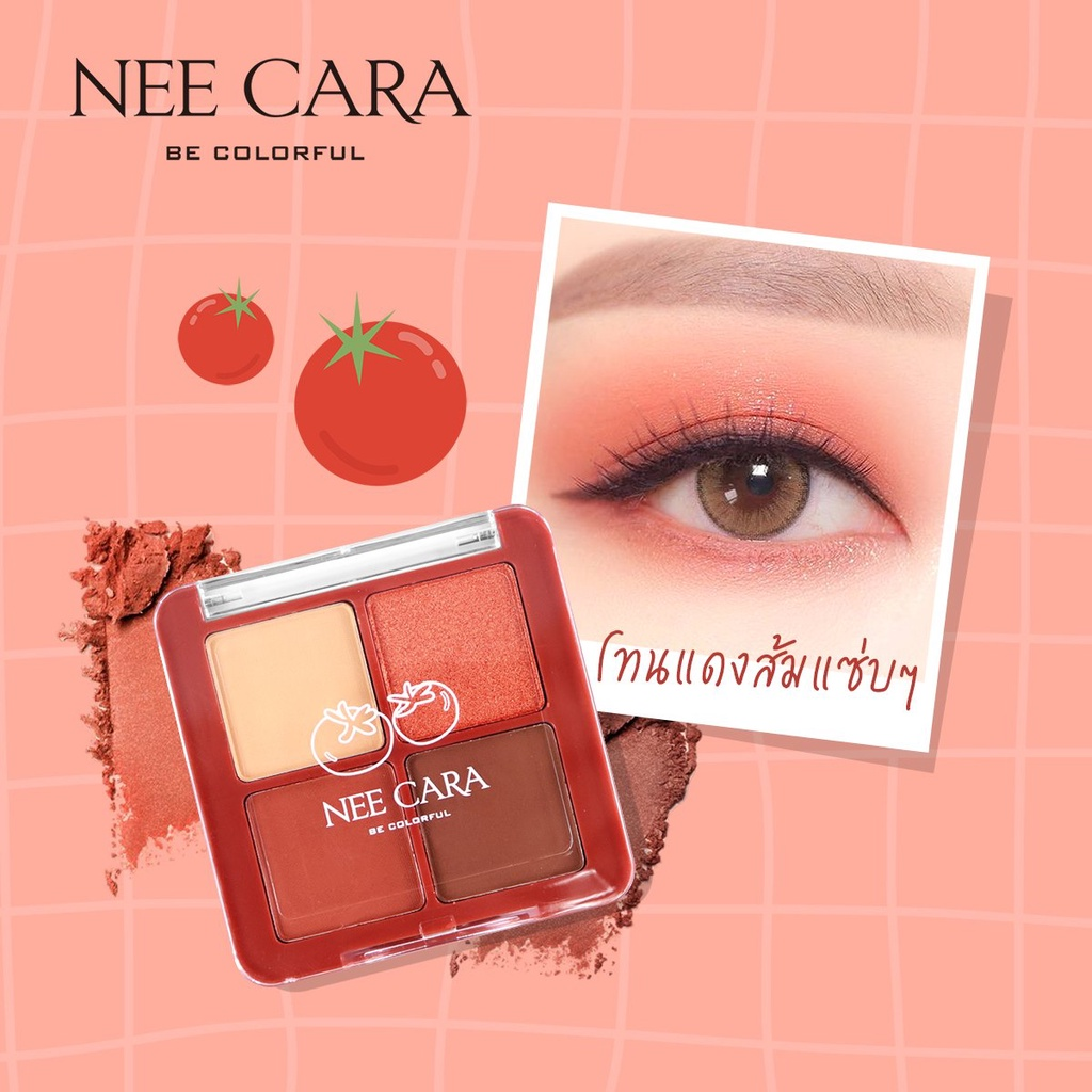 NEE CARA Phấn Mắt 4 ô N319 D/C