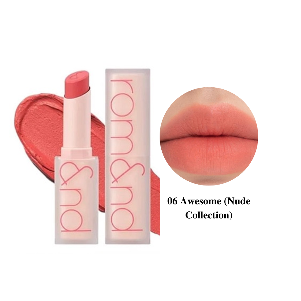 BMT - 07/2025 - Romand New Zero Matte Lipstick - 06 Awesome (Nude Collection)