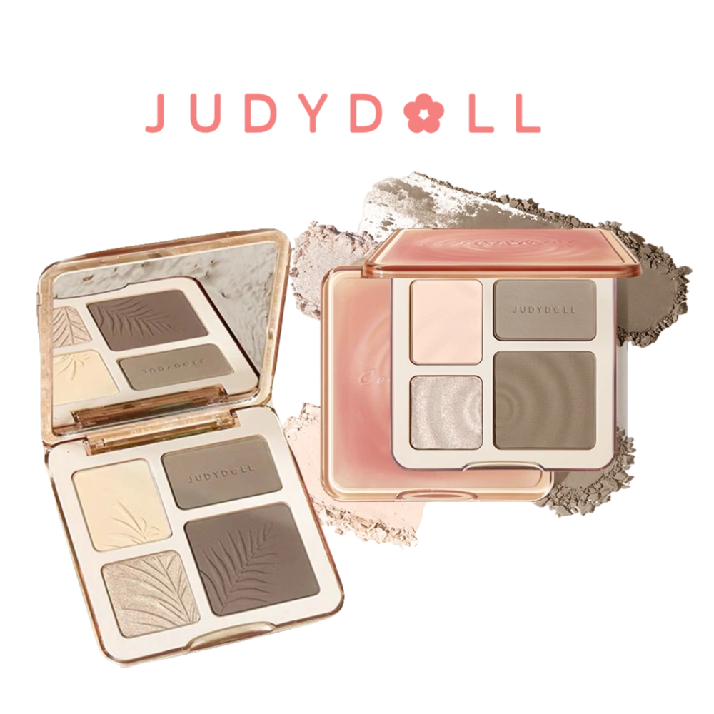 JUDYDOLL Phấn Má và Phấn Bắt Sáng 4 ô Blush&Highight