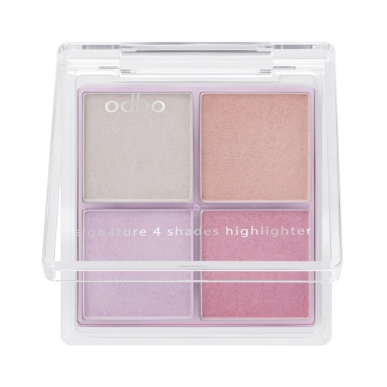 ODBO Phấn Bắt Sáng Signature Four Shades Highlighter Signatur 4 Shades Highlighter size 10g OD1318