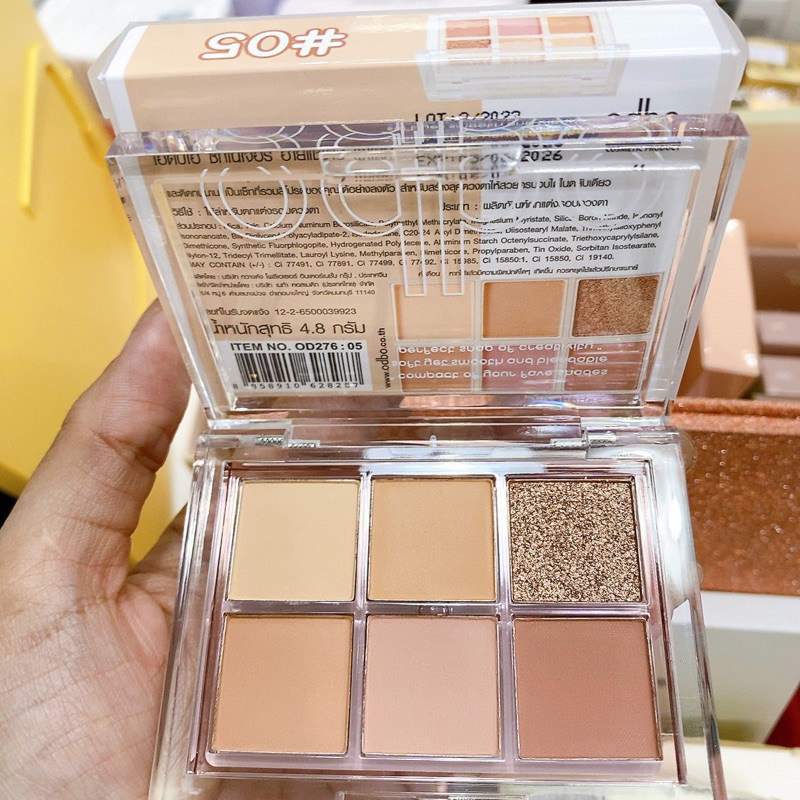 Odbo Phấn Mắt 6 Ô Signature Eyeshadow