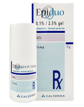Gel Epiduo 0.1%/2.5% Galderma điều trị mụn trứng cá