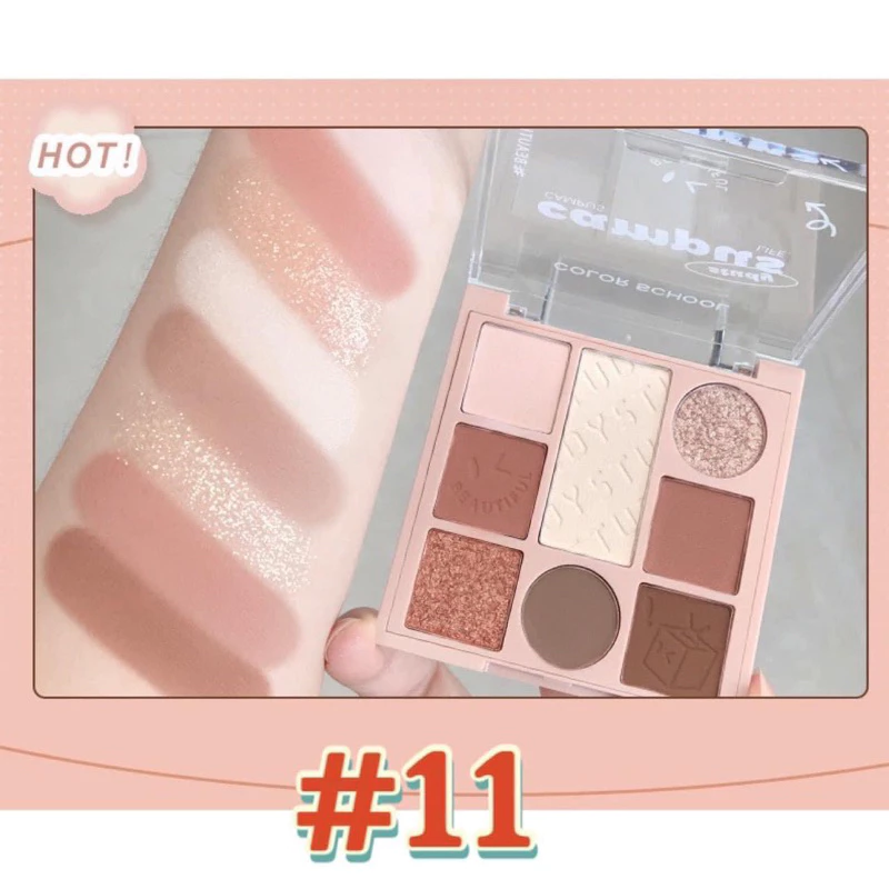 Color School Playing Magic Cube Eye Shadow Plate Bảng Phấn Mắt 8 Ô