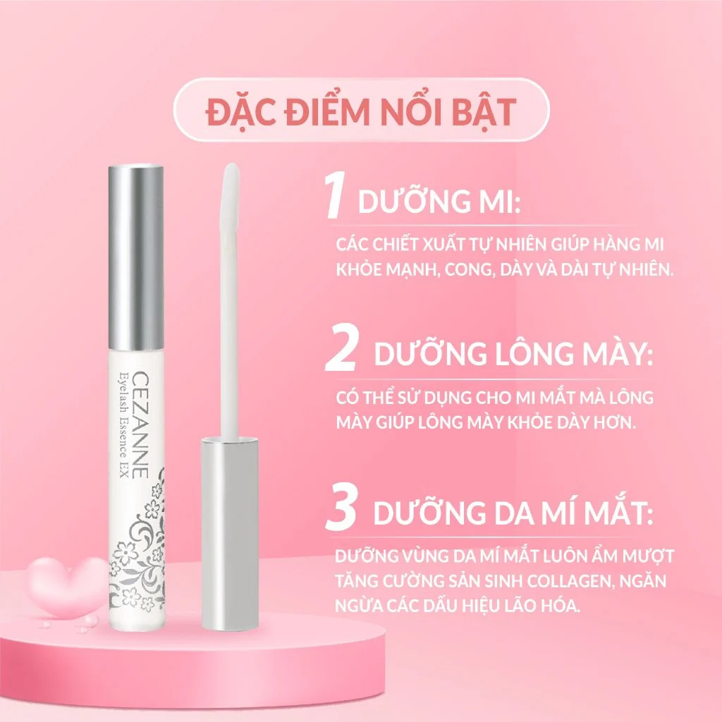 Cezanne Mascara Dưỡng Và Làm Dài Mi Tự Nhiên Eyelash Essence EX - #Clear - Mẫu Thử