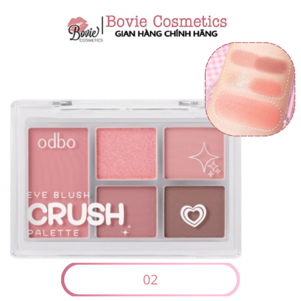 Odbo Bảng Phấn Mắt & má hồng 5 ô