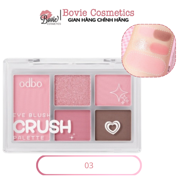 Odbo Bảng Phấn Mắt & má hồng 5 ô