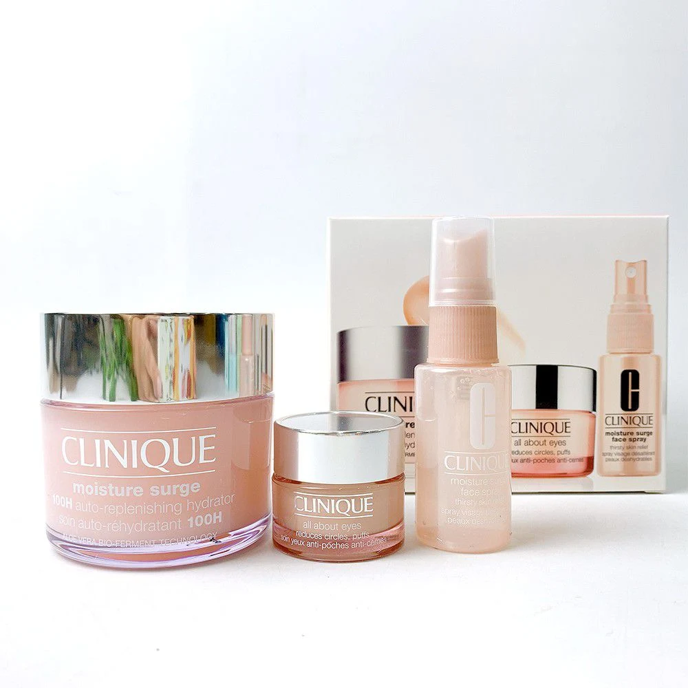 Clinique Moisture Surge 100H Self Repairing Moisturizing Gel Set 3 Món
