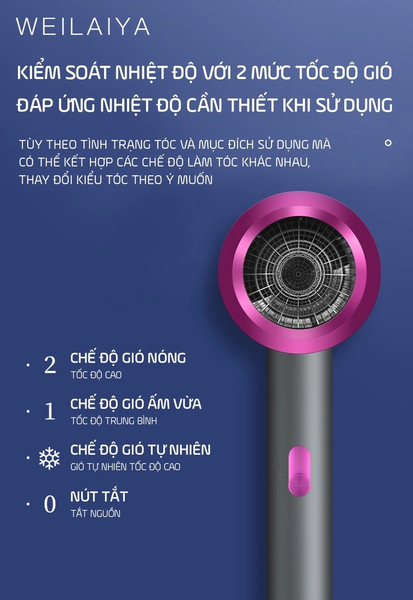 Weilaiya Máy Sấy Tóc Cao Cấp Công Suất Cao W The