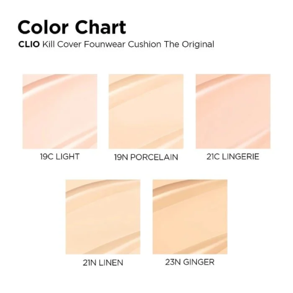 Clio Phấn Nước Kill Cover Founwear Cushion The Original Mini #23N GINGER