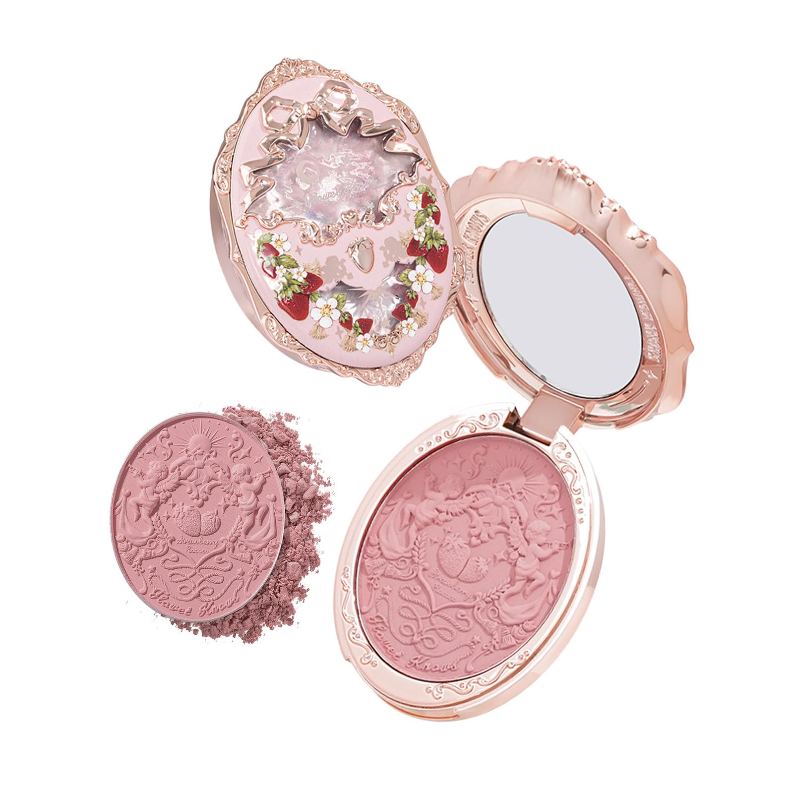 Flower Knows Má Hồng Strawberry Rococo Series Embossed Blush - 03 Classic Ballet