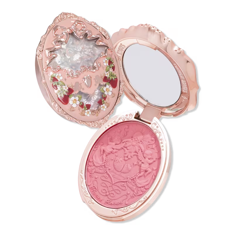 Flower Knows Má Hồng Strawberry Rococo Series Embossed Blush - 05 Berry Mary