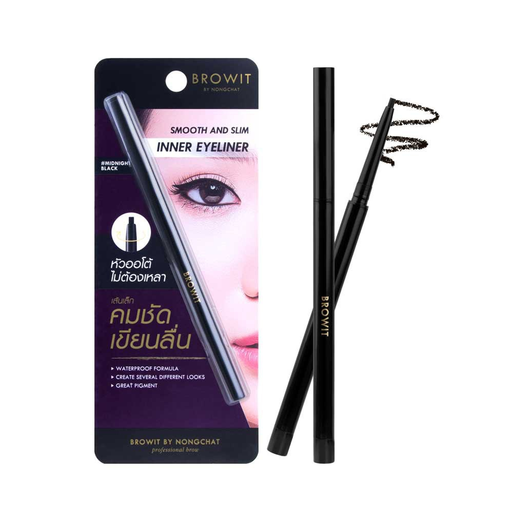 Browit By Nongchat Kẻ Mắt Sáp Smooth And Slim Inner Eyeliner - #Deep Brown
