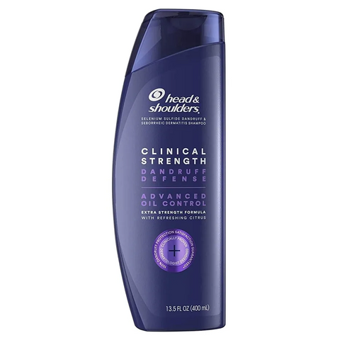 Head & Shoulders Dầu Gội Ngăn ngừa gàu Clinical Strength 400ml - Hàng Mỹ - Tím