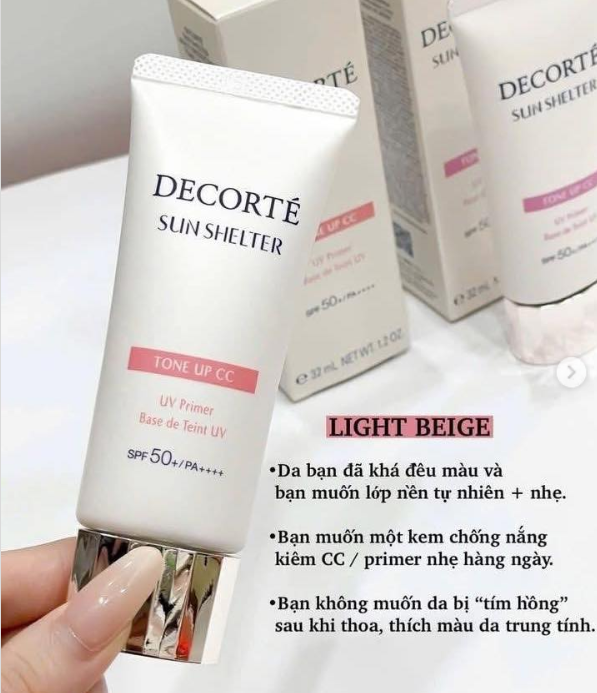 Decorte Kem Chống Nắng Tone Up Lavender Rose 30ml