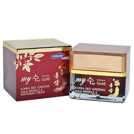 Samsung Kem dưỡng trắng My Gold Korea Red Ginseng Aqua Wrinkle and Whitening Cream 50ml
