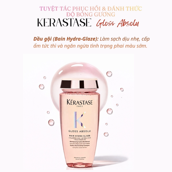 Kérastase Set Gội Gloss Absolu 500ml + Túi Refill 500ml