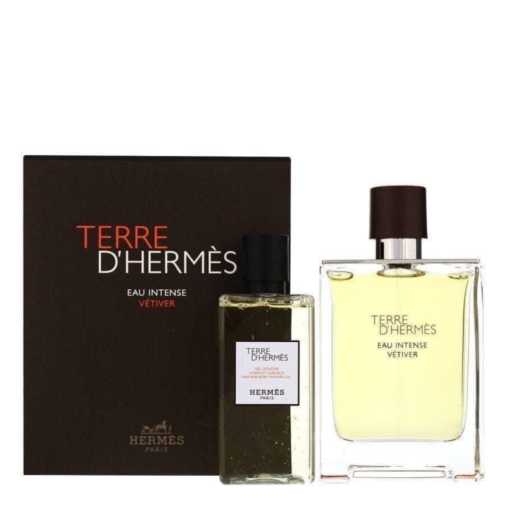 Hermes Terre Intense EDP 100ml + Shower Gel 80ml - Giftset