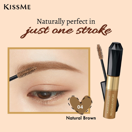 Kiss Me Heavy Rotation Coloring Eyebrow HOT - 04 Natural Brown