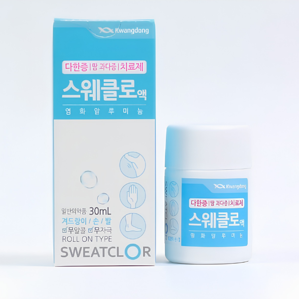 Kwangdong Sweatclor Lăn Khử Mùi Giảm Mồ Hôi Kháng Khuẩn Hàn Quốc 30ml