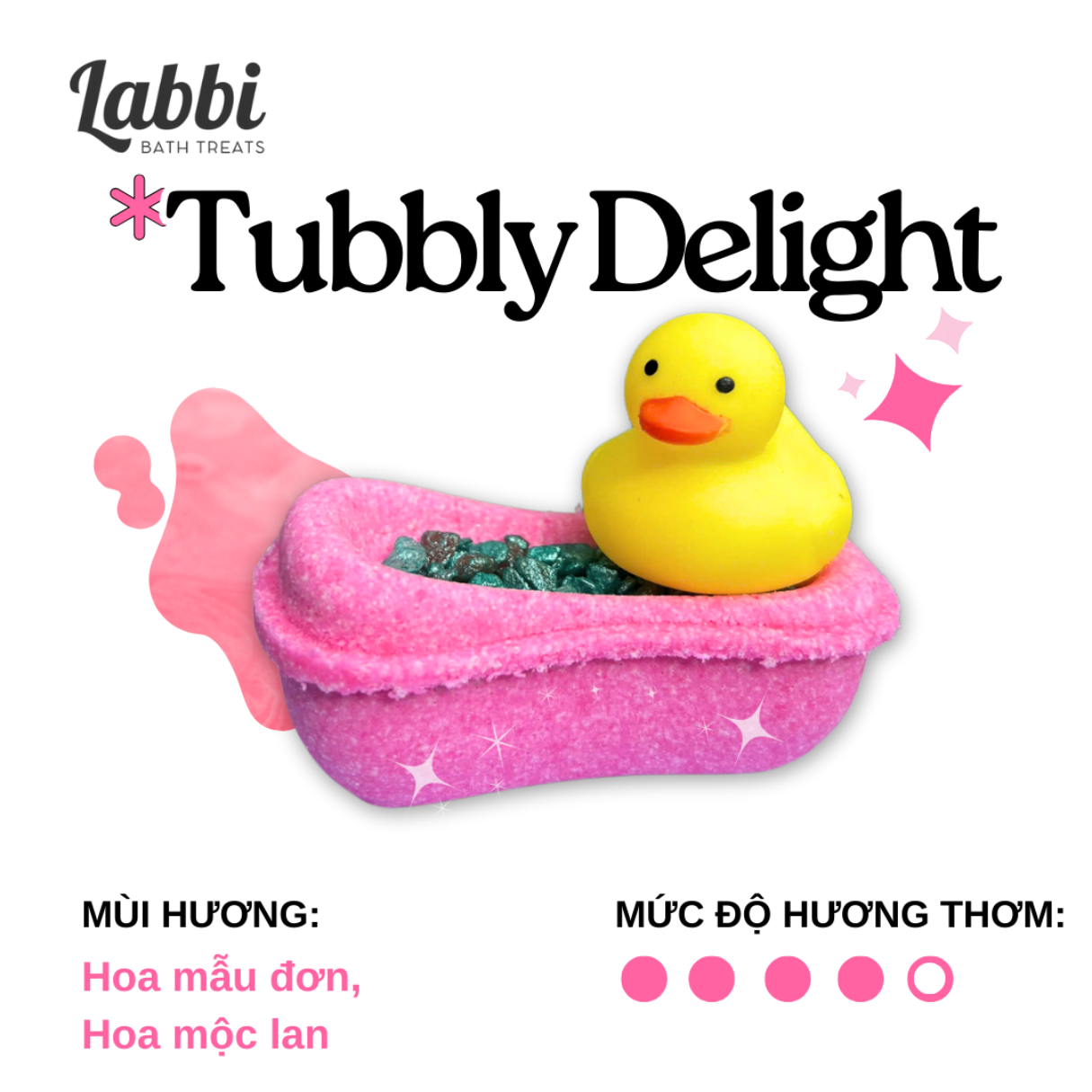Labbi - Viên sủi hình bồn tắm kèm Vịt