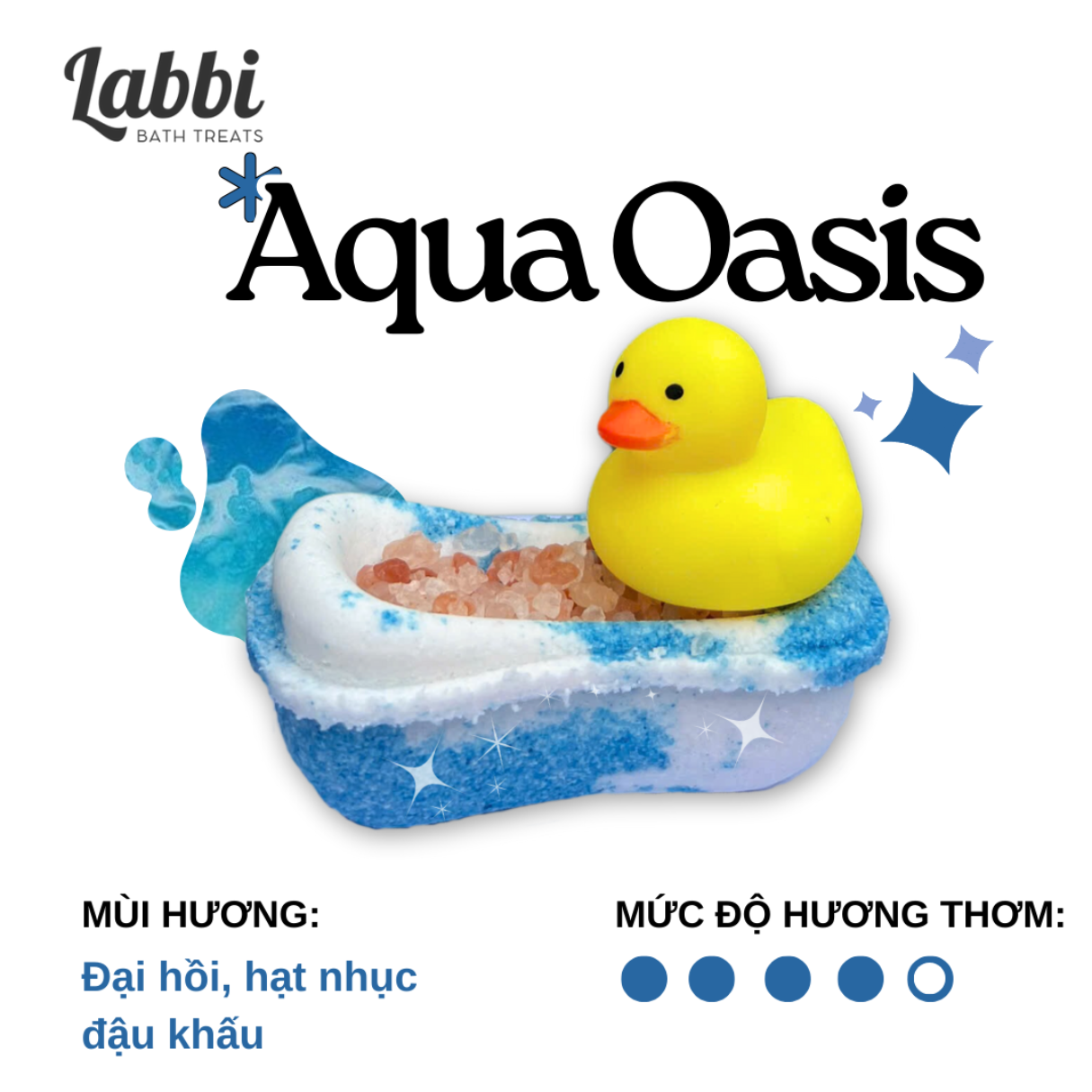 Labbi - Viên sủi hình bồn tắm kèm Vịt