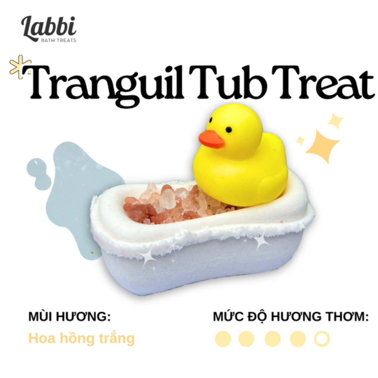 Labbi - Viên sủi hình bồn tắm kèm Vịt