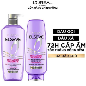 L'oreal Elseve Set Gội - Xả Hyaluron Moisture 400ml