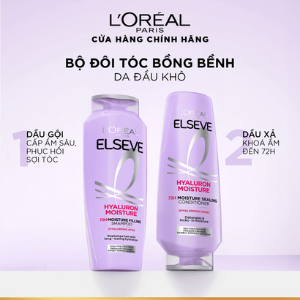 L'oreal Elseve Set Gội - Xả Hyaluron Moisture 400ml